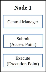 Diagram of the single-node setup